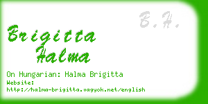 brigitta halma business card